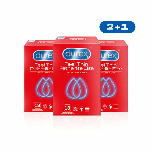 Durex Kondomy Feel Thin Extra Lubricated pack 54 ks (2+1) porovnat ceny