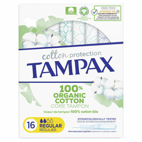 Tampax Cotton Protection Regular Tampony S Aplikátorem 16ks porovnat ceny