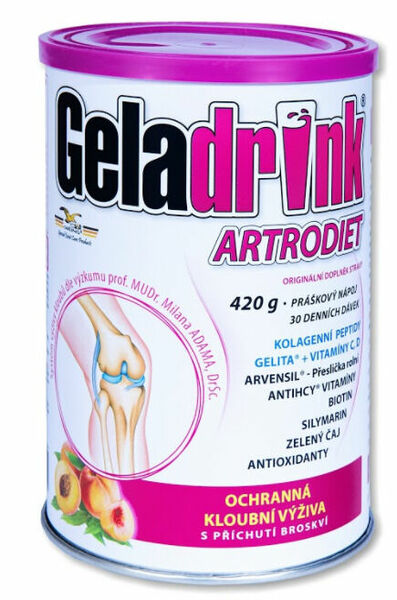 Geladrink Artrodiet Nápoj broskev 420g porovnat ceny