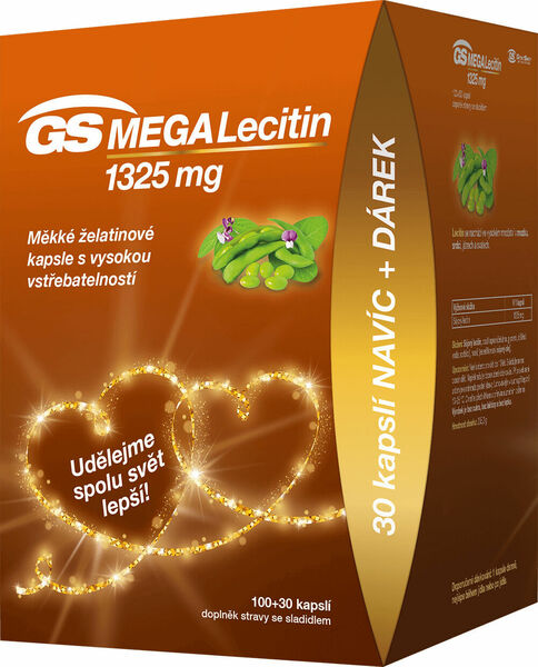 GS Megalecitin 1325 dárkové balení 100+30 kapslí + dárek porovnat ceny