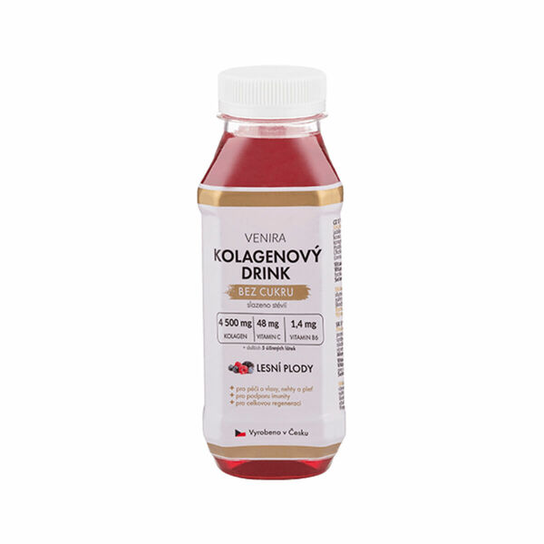 VENIRA kolagenový drink pro vlasy, nehty a pleť, 300ml příchuť lesní plody porovnat ceny