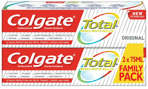 Colgate Zubní pasta Total Whitening Duopack 2x75ml porovnat ceny