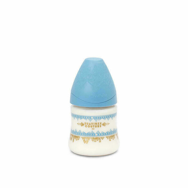 SUAVINEX Láhev PREMIUM COUTURE 2018 Silikon 150ml - Světle modrá porovnat ceny