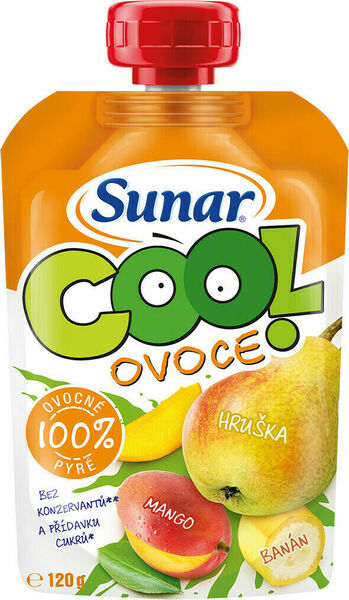 Sunárek Cool ovoce hruška mango banán 120g porovnat ceny