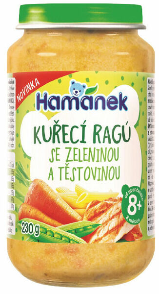 Hamánek Kuřecí ragú se zeleninou a těstovinou 230g porovnat ceny