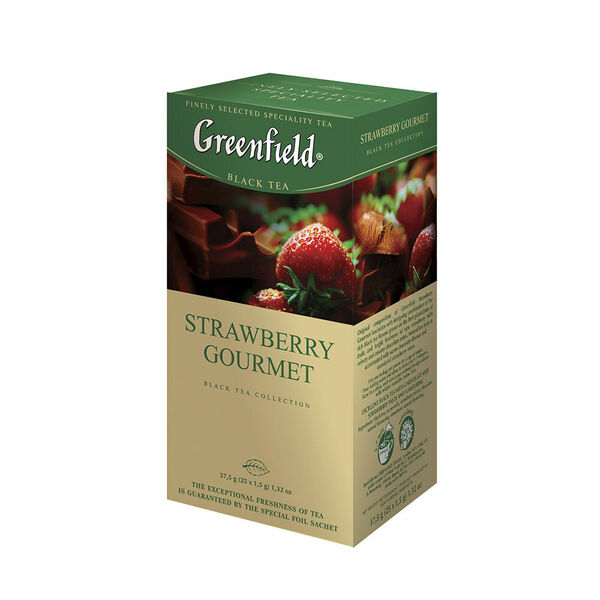 GREENFIELD Black strawberry gourmet černý čaj 25 sáčků porovnat ceny