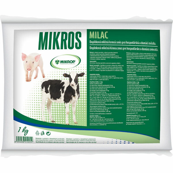 MIKROP Milac krmné mléko štěně/kotě/tele/sele 3kg porovnat ceny