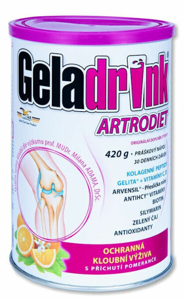 Geladrink Artrodiet Nápoj pomeranč 420g porovnat ceny