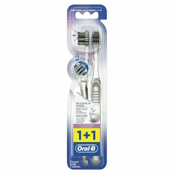 Oral-B Ultrathin Gum Care Silver extra měkký zubní kartáček 2 ks porovnat ceny