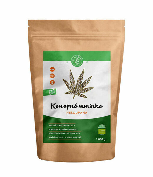 Zelená Země Konopné semínko neloupané vážené BIO 1kg porovnat ceny