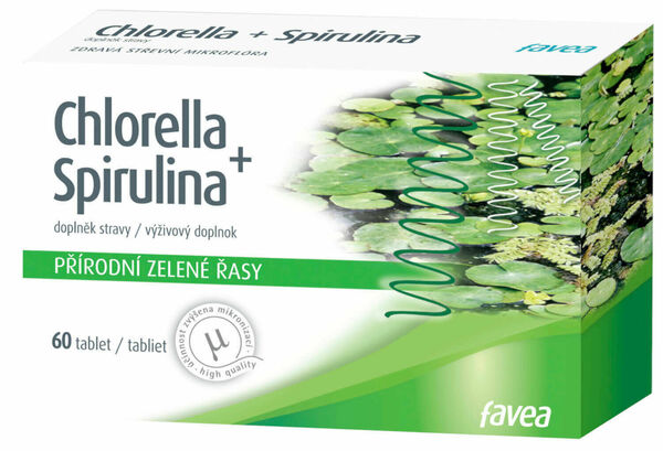 Favea  Chlorella + Spirulina 60 tablet porovnat ceny