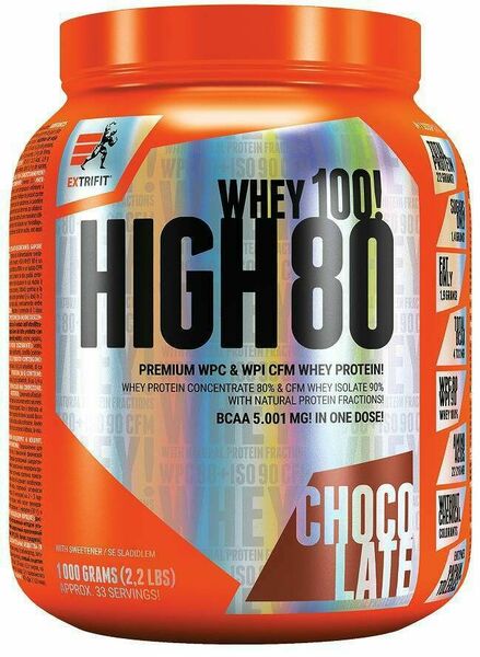 Extrifit High Whey 80 1000g čokoláda porovnat ceny