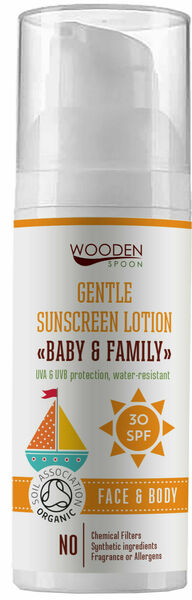 WoodenSpoon Opalovací tělové mléko Baby & Family SPF 30 50ml porovnat ceny