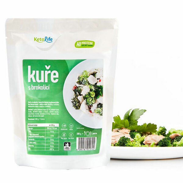 KETOLIFE Low carb hotové jídlo kuře s brokolicí 300 g porovnat ceny