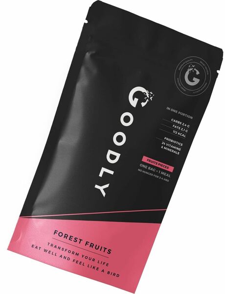 GOODLY lesní ovoce, s kousky mrazem sušeného ovoce (1 dávka) 40g porovnat ceny