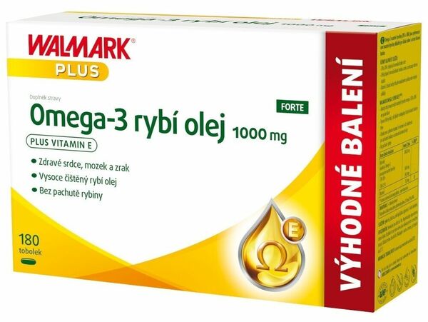 Walmark Omega-3 rybí olej 1000mg 180 tobolek porovnat ceny