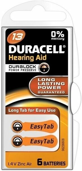 Duracell Baterie do naslouchadla DA13 Easy Tab 6ks porovnat ceny