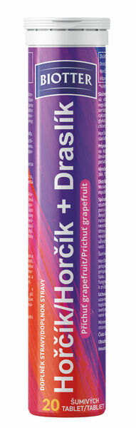 Biotter Hořčík + Draslík grapefruit 20 šumivých tablet porovnat ceny