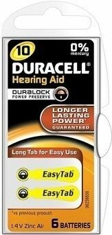 Duracell Baterie do naslouchadla DA10 Easy Tab 6ks porovnat ceny