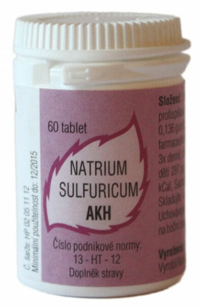 AKH Natrium sulfuricum 60 tablet porovnat ceny