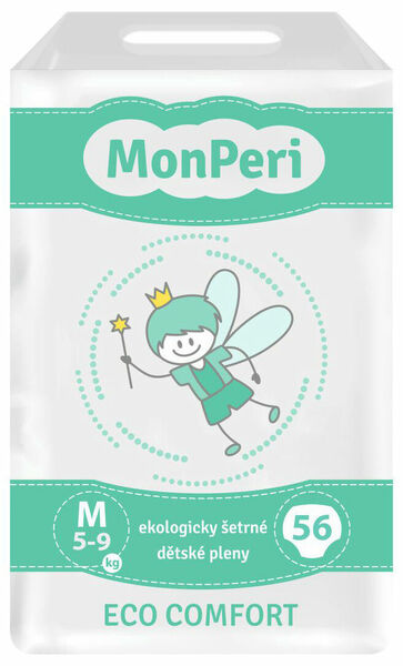 MonPeri Eco Comfort M 5-9kg Eko Jednorázové dětské plenky 56ks porovnat ceny