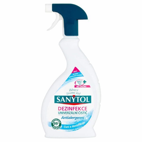 SANYTOL Dezinfekce univerzální čistič antialergenní sprej 500ml porovnat ceny