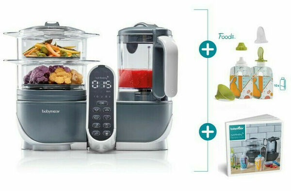 Babymoov,Multifunkční přístroj Nutribaby+ Industrial Grey+Foodii porovnat ceny