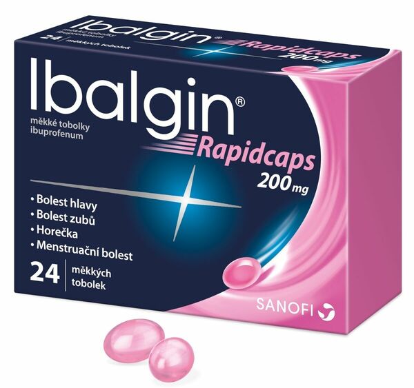 Ibalgin® Rapidcaps 200mg měkké tobolky 24ks porovnat ceny