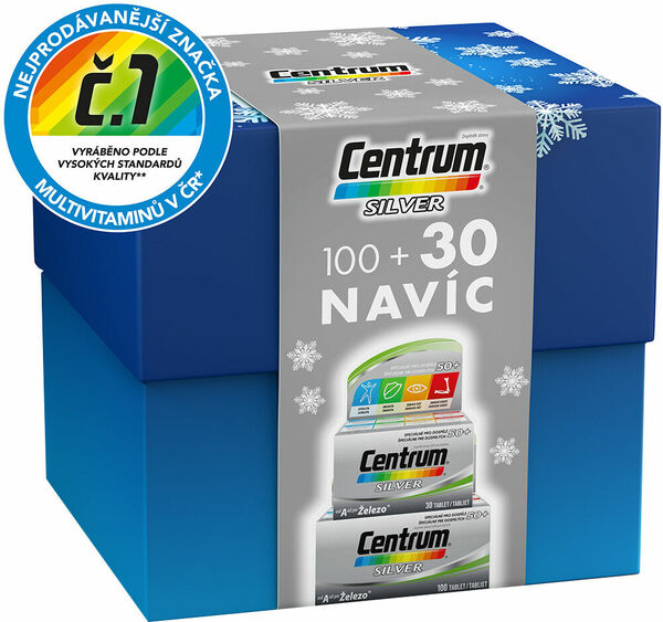 Centrum SILVER s multi-efektem 100+30 tablet Vánoční porovnat ceny