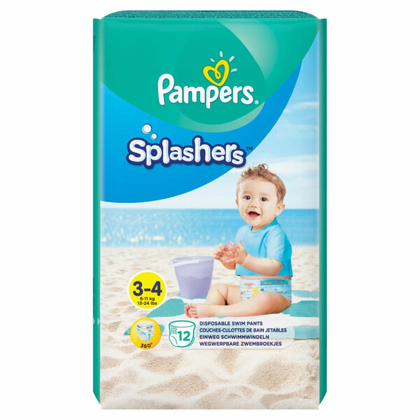 PAMPERS Splashers vel.3-4  Kalhotkové plenky do vody 12 ks porovnat ceny