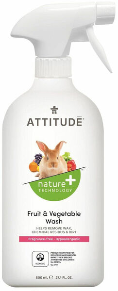 ATTITUDE Čistič na ovoce a zeleninu, bez vůně, s rozprašovačem 800ml porovnat ceny
