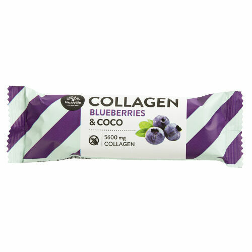 HAPPYLIFE Kolagenová kokosová tyčinka - borůvka 40g porovnat ceny