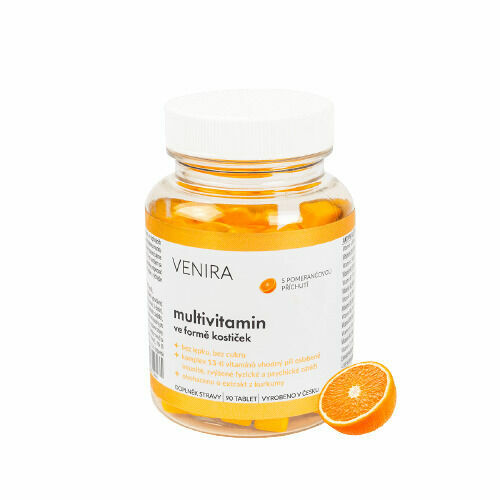 Venira Multivitamin ve formě kostiček Pomeranč 90ks porovnat ceny