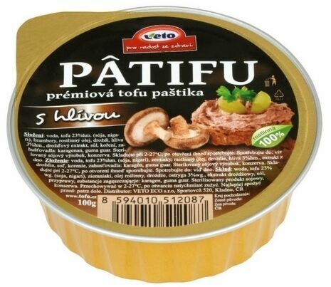 VETO Paštika PATIFU s hlívou 100g porovnat ceny