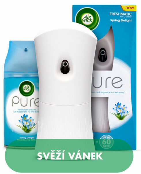 Airwick Automatický Spray komplet Pure Svěží vánek 250ml porovnat ceny