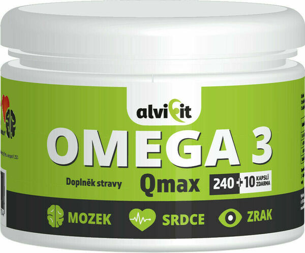 Alvifit Omega 3 Qmax 250 kapslí 1000mg porovnat ceny
