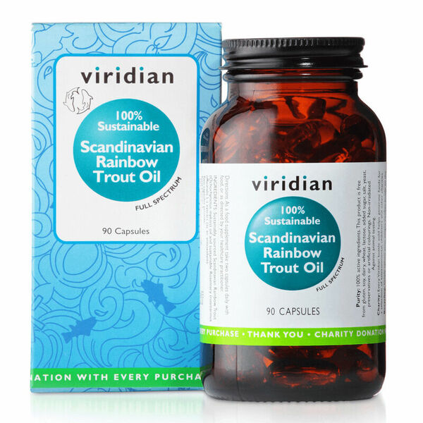 Viridian  Scandinavian Rainbow Trout Oil 90 kapslí porovnat ceny