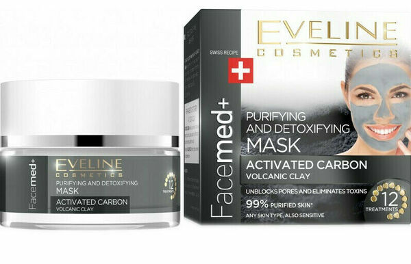 Eveline Cosmetics  Eveline Facemed čistící a detoxikační maska s aktivním uhlím 50ml porovnat ceny