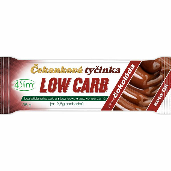4SLIM Čekanková tyčinka Low Carb příchuť čokoláda 35 g porovnat ceny