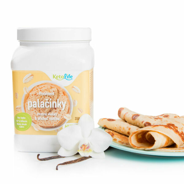 KETOLIFE Proteinové palačinky ovesné vločky a příchuť vanilka 350 g porovnat ceny