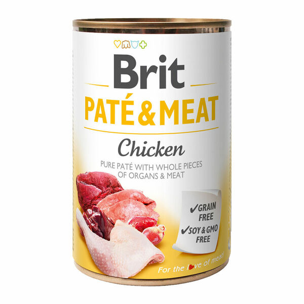 Brit PATÉ & MEAT Chicken konzerva pro psy 400 g porovnat ceny