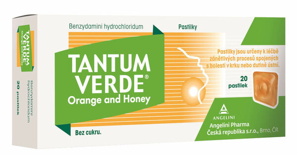 Tantum Verde Orange and Honey 20 pastilek porovnat ceny