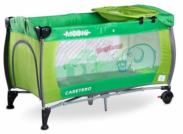 Cestovní postýlka CARETERO Medio green porovnat ceny