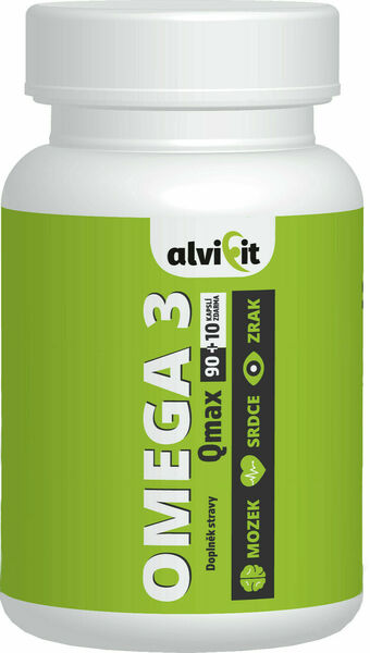 Alvifit Omega 3 Qmax 100 kapslí 1000mg porovnat ceny