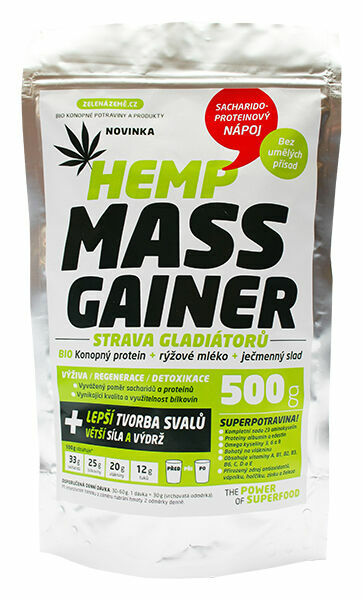 Zelená Země Konopný gainer Fitness 500g porovnat ceny
