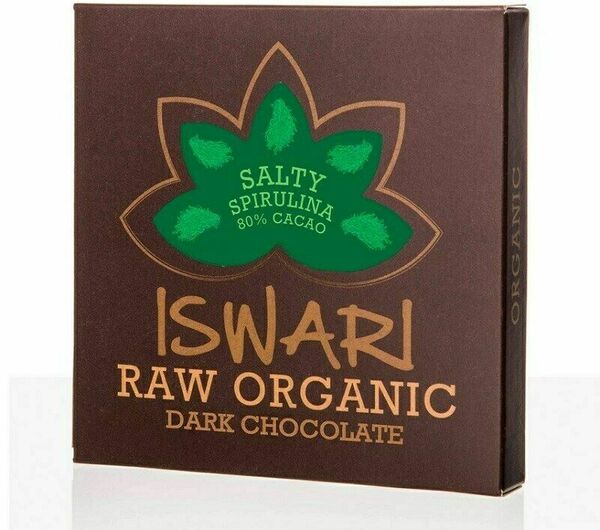 Iswari  Čokoláda Dark slaná spirulina 80% 75g porovnat ceny