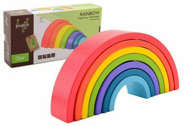 Jouéco  Dřevěná duha Rainbow 7ks 12m+ porovnat ceny
