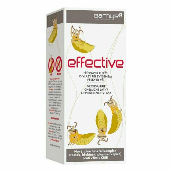 BARNY´S Effective při zvýšeném výskytu vší 60 ml porovnat ceny