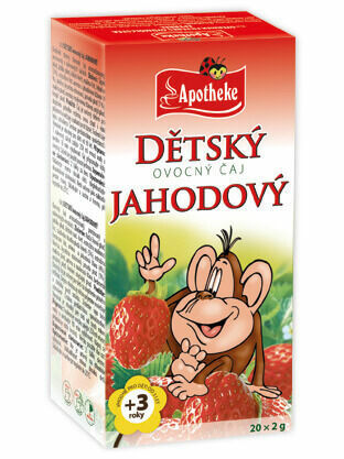 Apotheke Dětský ovocný čaj jahodový 20x2g porovnat ceny