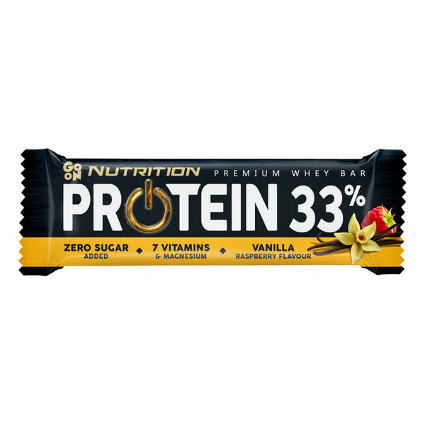 GO ON! Proteinová tyčinka 33% vanilka - malinal 50 g porovnat ceny